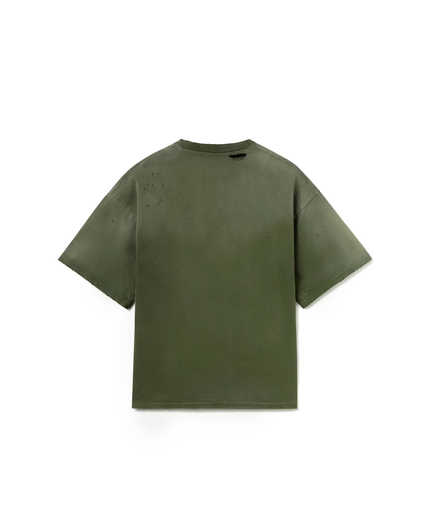300 GSM 'Faded Olive' Distressed T-Shirt(300 Gsm Faded Olive T Shirt) 4 300 GSM 'Faded Olive' Distressed T-Shirt(300 Gsm Faded Olive T Shirt) - Image 2