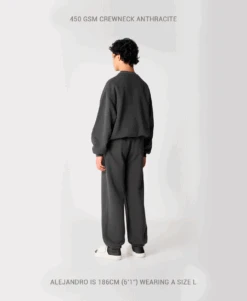 450 GSM 'Vintage Gray' Crewneck(450 Gsm Vintage Gray Crewneck) -Cozy Wear World 450GSMCREWNECK4 10f440f7 b819 4e5c 8af9 424c4ea7ad44