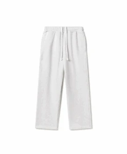 600 GSM 'Light Heather Gray' Straight-leg Pants(600 Gsm Light Heather Grey Straight Leg Pants)