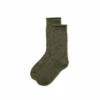 Boucle 'Olive' Socks(Boucle Army Olive Socks) -Cozy Wear World ARMY1
