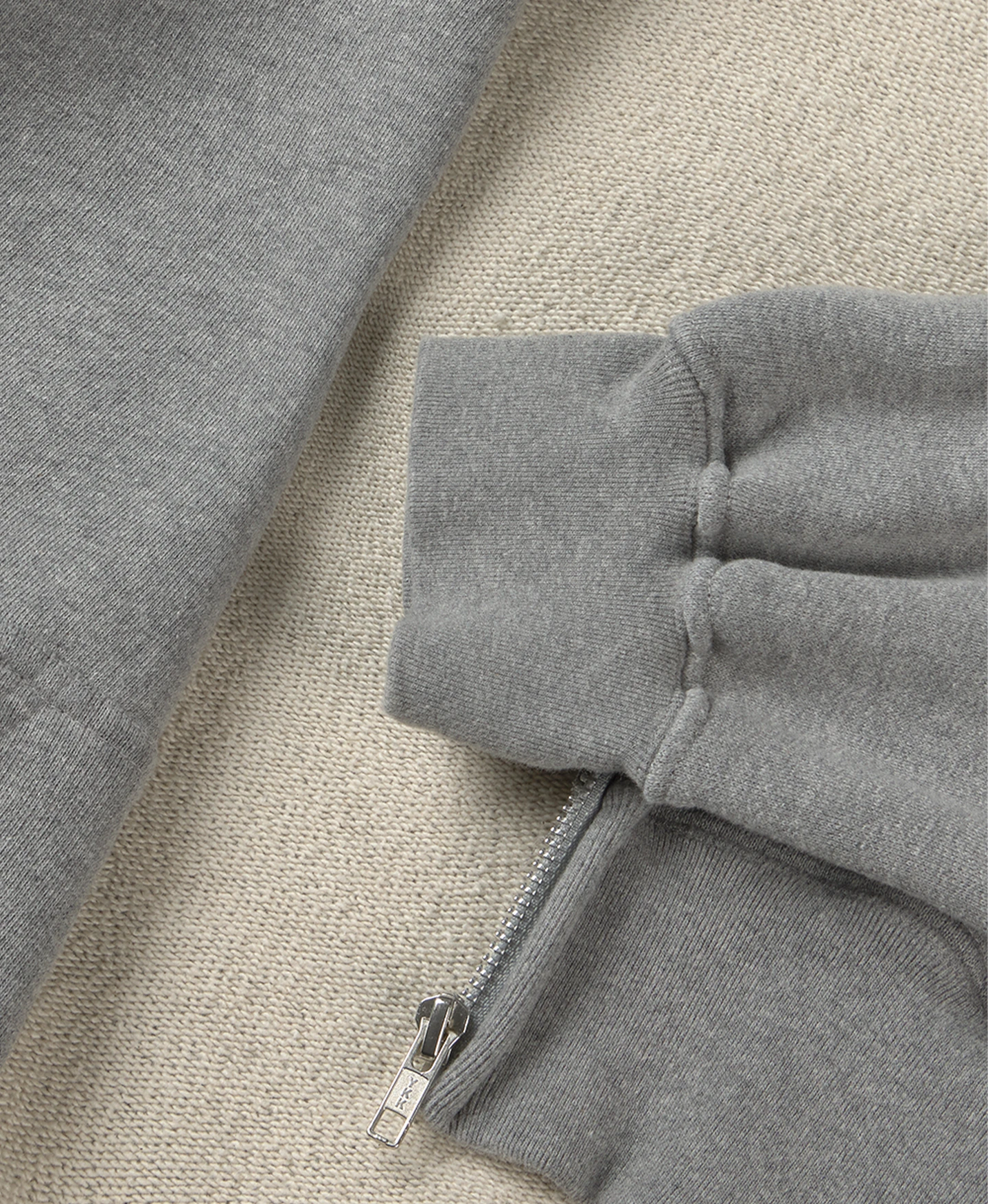 600 GSM 'Ash Gray' Zipper(600 Gsm Ash Gray Zipper) 6 600 GSM 'Ash Gray' Zipper(600 Gsm Ash Gray Zipper) - Image 4