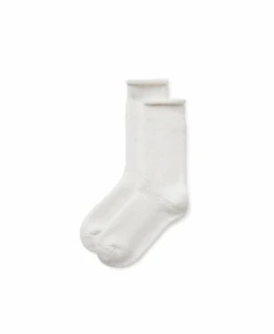 Boucle 'Bone White' Socks(Boucle White Socks)