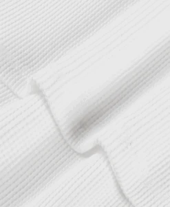 350 GSM 'Bone White' Thermal Longsleeve(350 Gsm Bone White Thermal Longsleeve) -Cozy Wear World BONEWHITEcloseup