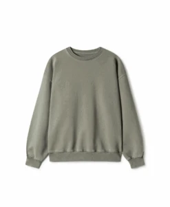 600 GSM 'Vintage Olive' Crewneck(600 Gsm Vintage Olive Crewneck)