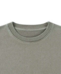 600 GSM 'Vintage Olive' Crewneck(600 Gsm Vintage Olive Crewneck) -Cozy Wear World C60013 3