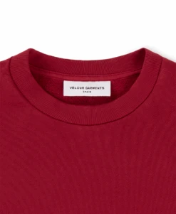 450 GSM 'Dark Red' Crewneck(450 Gsm Dark Red Crewneck) -Cozy Wear World DARKREDCREWNECK450 3