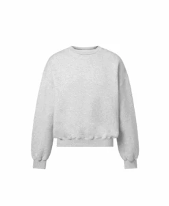 450 GSM 'Light Heather Gray' Crewneck(450 Gsm Light Heather Gray Crewneck)