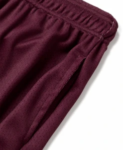 250 GSM 'Burgundy' Mesh Shorts(250 Gsm Burgundy Mesh Shorts) -Cozy Wear World MESHSHORTBURGUNDY4