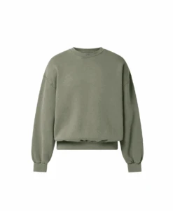 450 GSM 'Vintage Olive' Crewneck(450 Gsm Vintage Olive Crewneck)