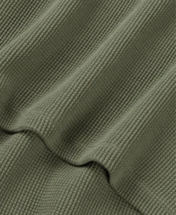 350 GSM 'Olive' Thermal Longsleeve(350 Gsm Olive Thermal Longsleeve) -Cozy Wear World OLIVETHERMAL3503