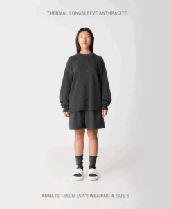 350 GSM 'Light Heather Gray' Thermal Longsleeve(350 Gsm Light Heather Gray Thermal Longsleeve) -Cozy Wear World THERMAL1 1416a1cd ebae 4880 be66 66b39c6edd7a