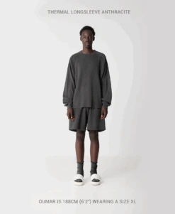 350 GSM 'Light Heather Gray' Thermal Longsleeve(350 Gsm Light Heather Gray Thermal Longsleeve) -Cozy Wear World THERMAL3 44cc01a0 5c11 4adf b689 02cbdaf355e8