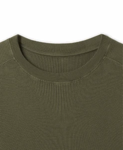 350 GSM 'Army Olive' Thermal Longsleeve(350 Gsm Army Olive Thermal Longsleeve) -Cozy Wear World THERMALARMY3