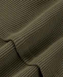 350 GSM 'Army Olive' Thermal Longsleeve(350 Gsm Army Olive Thermal Longsleeve) -Cozy Wear World THERMALARMY5