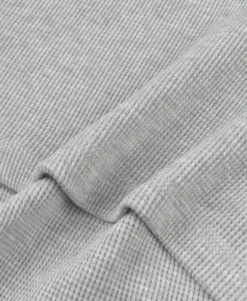 350 GSM 'Light Heather Gray' Thermal Longsleeve(350 Gsm Light Heather Gray Thermal Longsleeve) -Cozy Wear World THERMALLIGHTHEATHERGRAY5