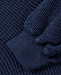 350 GSM 'Navy Blue' Thermal Longsleeve(350 Gsm Navy Blue Thermal Longsleeve) -Cozy Wear World THERMALNAVYBLUE4