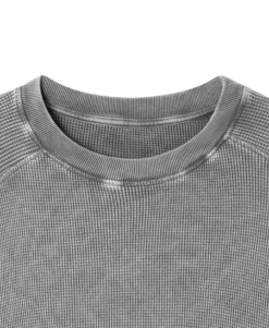 350 GSM 'Vintage Gray' Thermal Longsleeve(Copy Of 350 Gsm Vintage Gray Thermal Longsleeve) -Cozy Wear World THERMALVINTAGEGRAY4