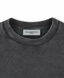 450 GSM 'Vintage Black' Crewneck(450 Gsm Vintage Black Crewneck 1) -Cozy Wear World VINTAGEBLACKCREWNECK450 3