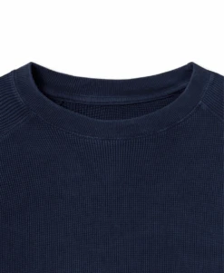 350 GSM 'Vintage Navy' Thermal Longsleeve(350 Gsm Vintage Navy Thermal Longsleeve) -Cozy Wear World VINTAGENAVYTHERMAL3503