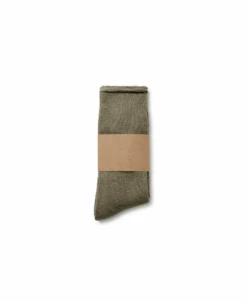 Boucle 'Vintage Olive' Socks(Boucle Vintage Olive Socks) -Cozy Wear World VOLIVE5