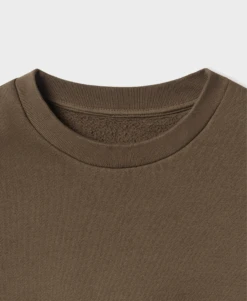 450 GSM 'Mocha Brown' Crewneck(450 Gsm Mocha Brown Crewneck) -Cozy Wear World c450 94